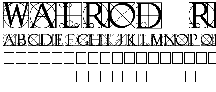Walrod Regular font